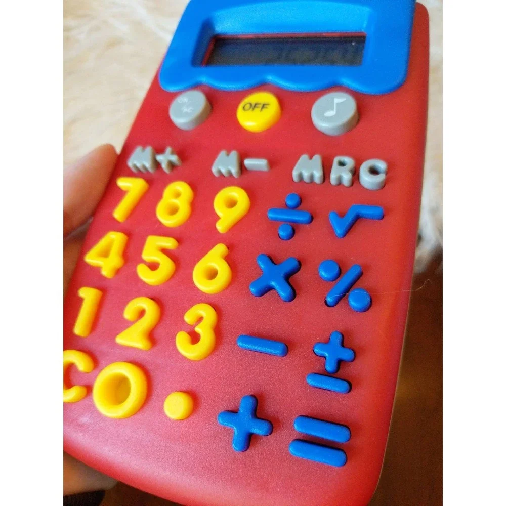First Calculator Child World vintage1990s works! good cond. batteries not includ